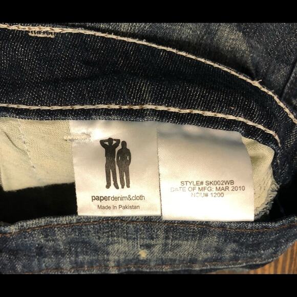 Paper Denim and Cloth Jean Skirt Womens 6 Distressed Medium Wash Boho Festival - Picture 6 of 10